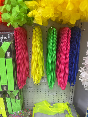 Collar perlado neon