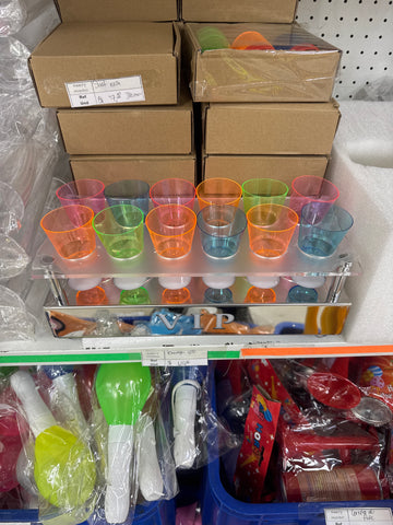 Soporte led vasos shot bandeja