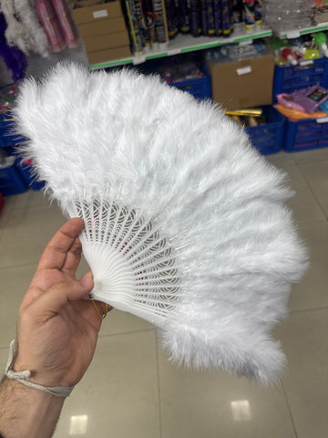 Abanico plumas grande