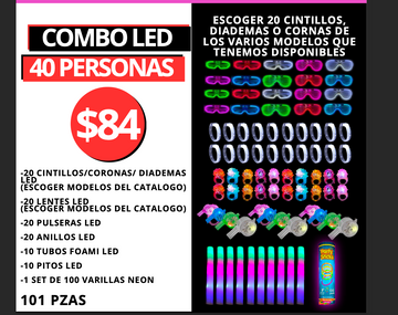 Combo Para 40 Personas Led