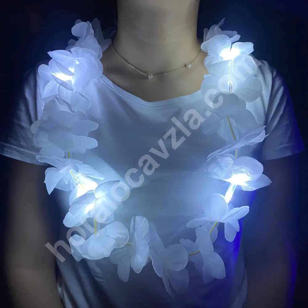 Collar Hawaiano Unicolor Led