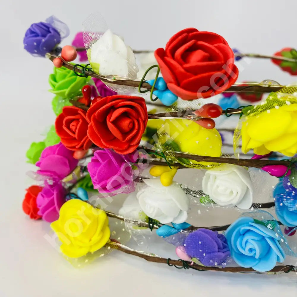 Diadema De Flores Led